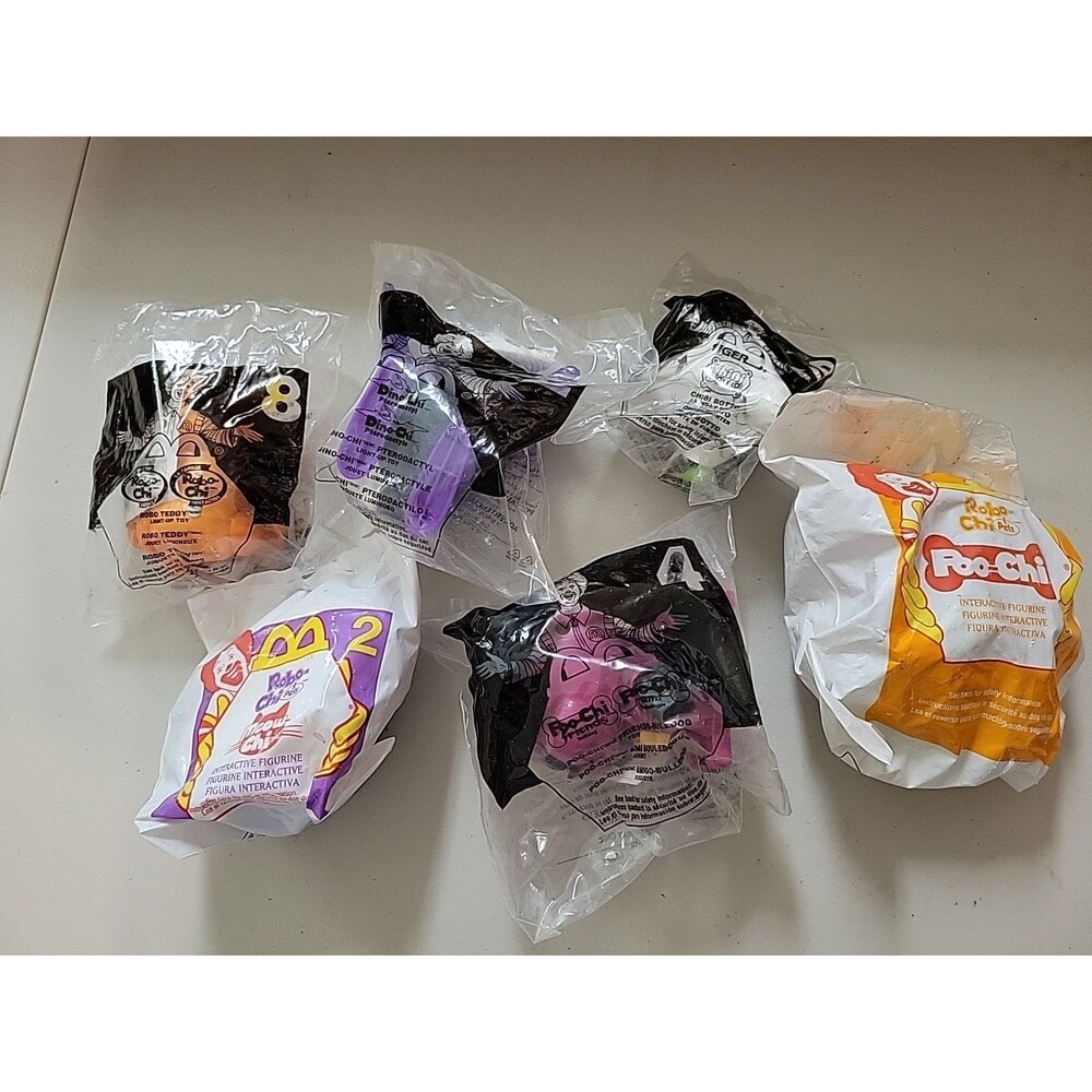 McDonald’s Happy Meal Sega Robo Chi pet  Poo Dino meow Teddy mixed lot